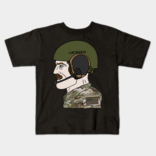 Chad US Army 19K CVC Tanker Kids T-Shirt